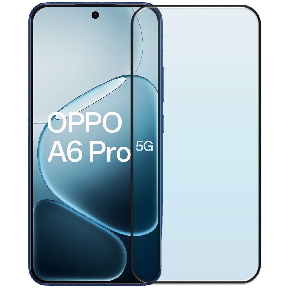 Folie din sticla securizata pentru Oppo A6 Pro 5G, HAMSTERBOX Glass Shield, Protectie completa ecran, Full face, Aplicare rapida, Case Friendly, Transparenta