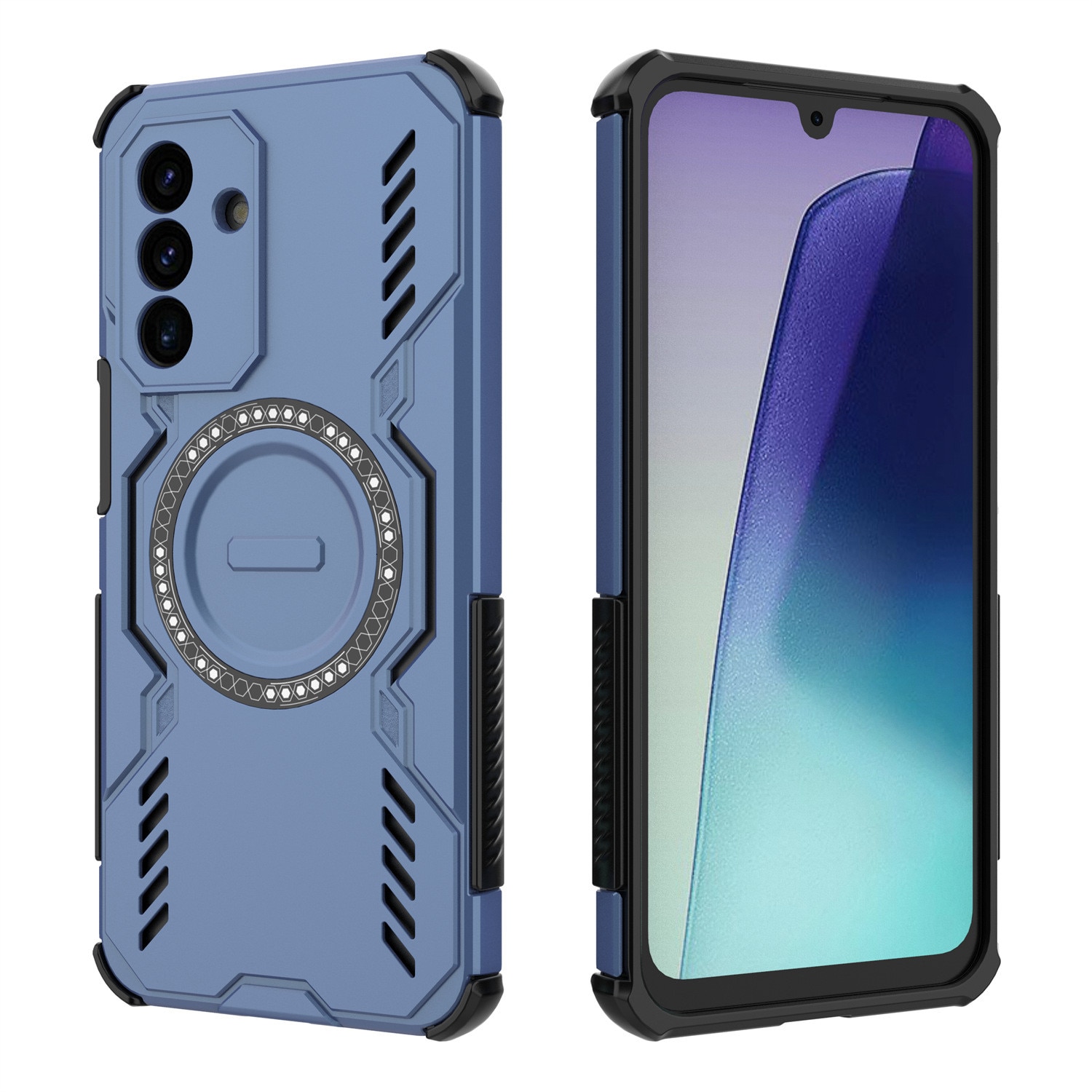 Husa pentru Samsung Galaxy A17 ArmorMag, Magsafe, Antisoc, Calitate Premium, Protectie Superioara, DaDen, Albastru