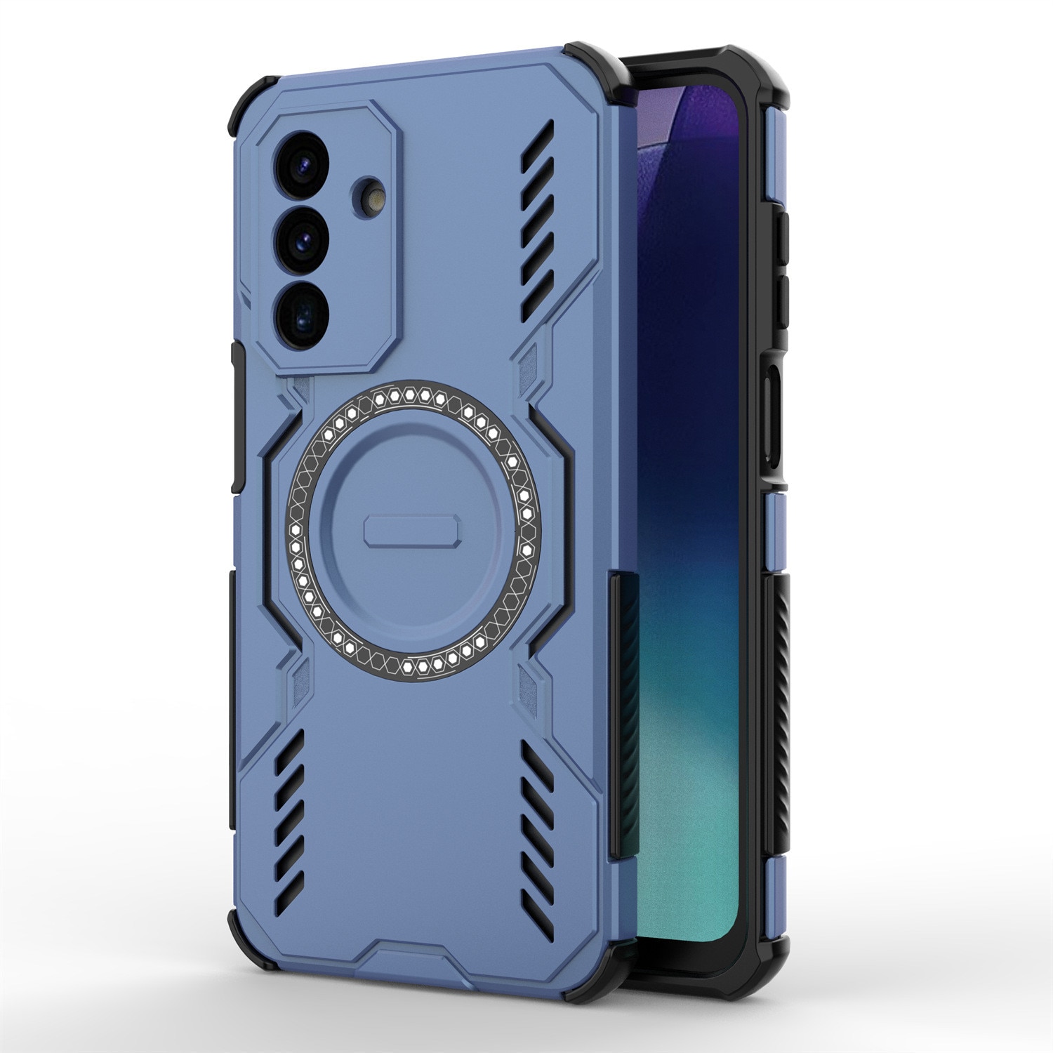 Husa pentru Samsung Galaxy A17 ArmorMag, Magsafe, Antisoc, Calitate Premium, Protectie Superioara, DaDen, Albastru