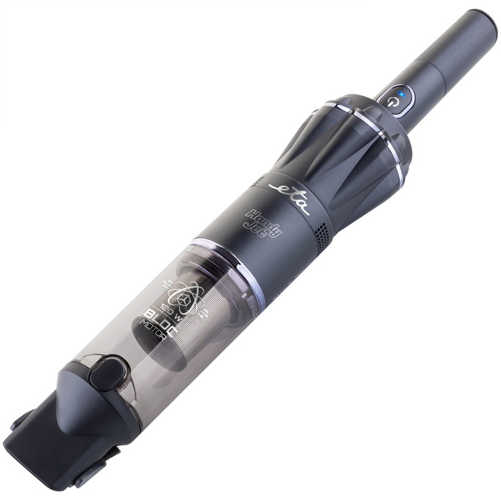 Aspirator de mana ETA Handy Jet 3427 90000, motor digital BLDC 120 W, Li-Ion 2600 mAh/14.4 V, gri