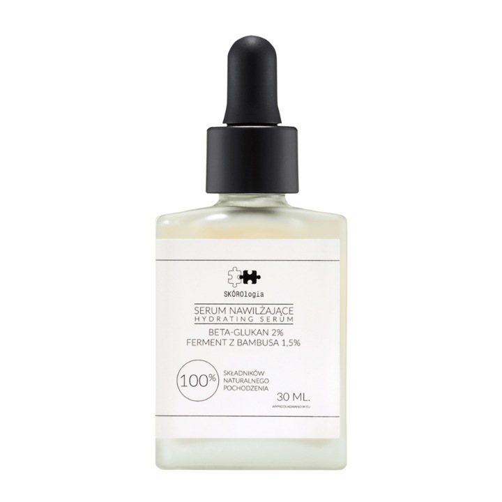 Serum Hidratant Skorologia Beta Glukan 2%, 30 ml, vegan, cu ferment de bambus 1,5%