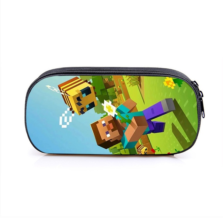 Несесер за моливи Minecraft, водоустойчив, 20x10x5 см