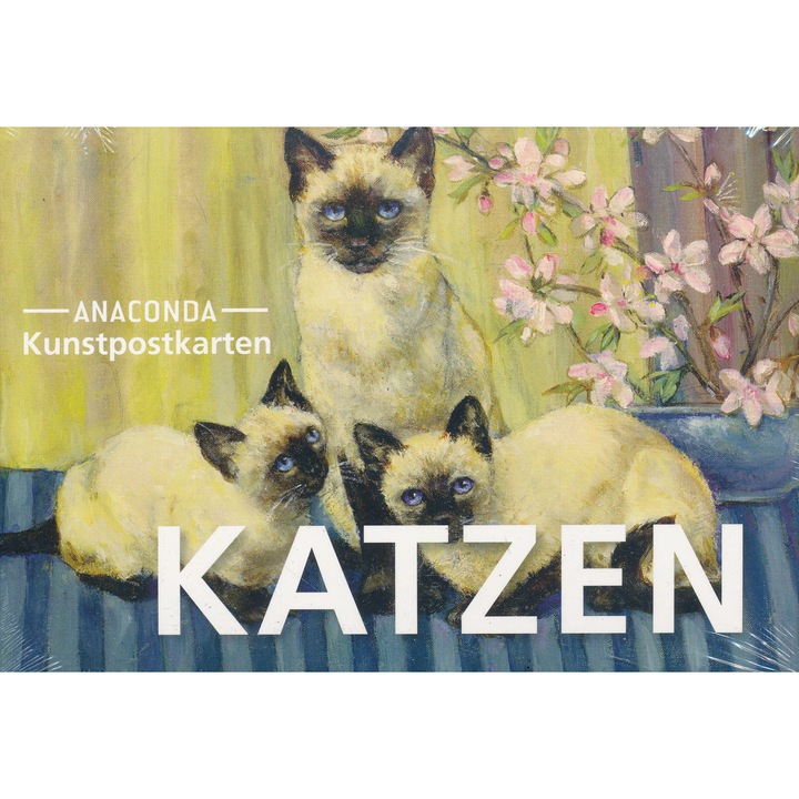 Katzen - 18 Kunstpostkarten