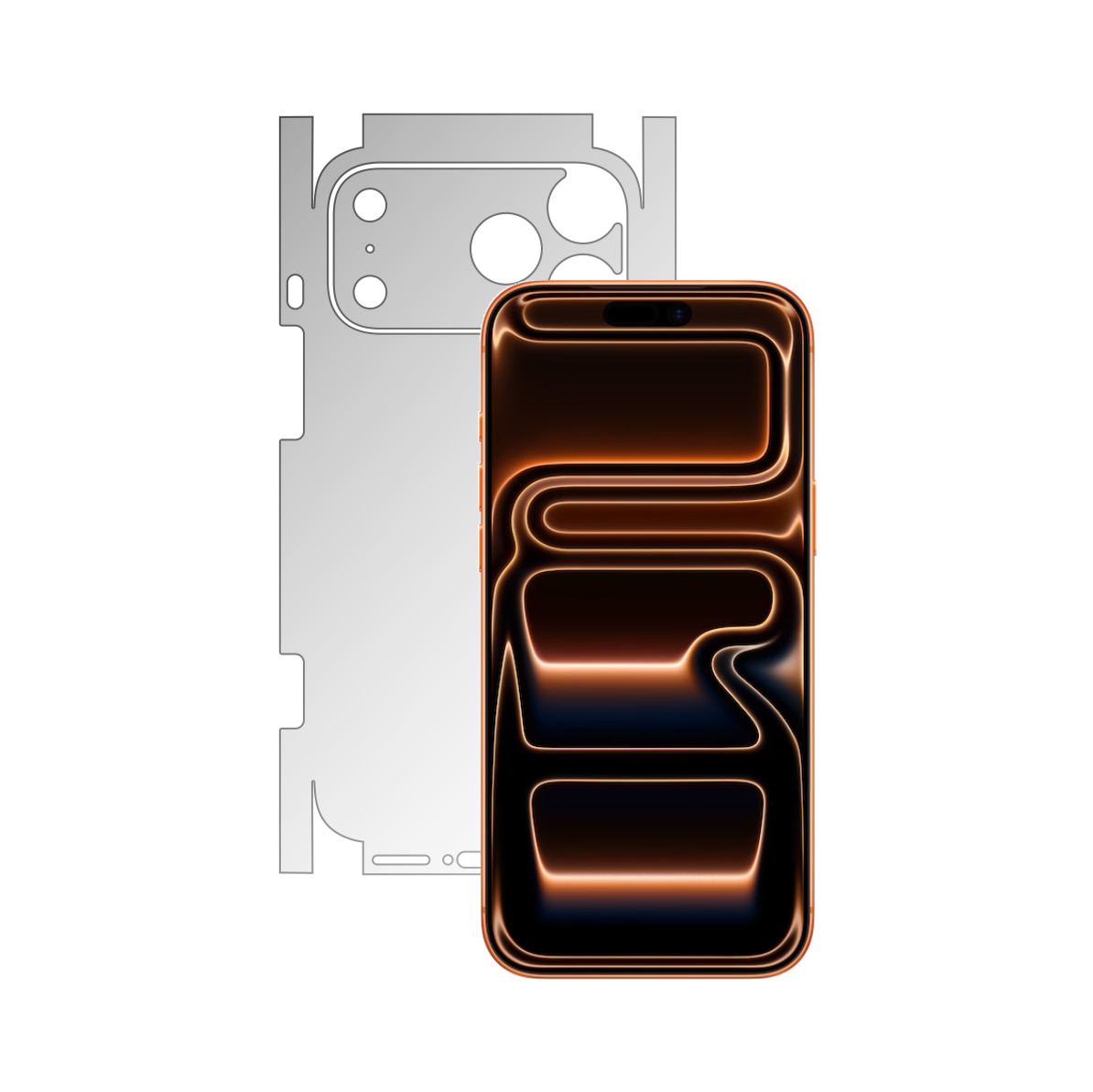 Folie Protectie Spate iSkinz HD pentru Apple iPhone 17 Pro Max - 360 Cut, Ultra-Clear, Siliconica pentru Carcasa Spate si Laterale, Skin Adeziv Transparent