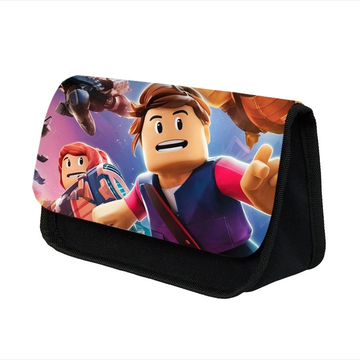 Penar ROBLOX, dublu strat, capacitate mare, impermeabil, 22x13x7.5cm