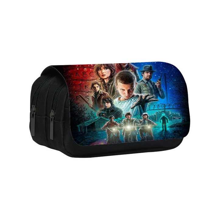 Stranger Things tolltartó, dupla rétegű, nagy kapacitású, foltálló, 20x10x9 cm