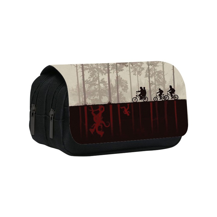 Stranger Things tolltartó, dupla rétegű, nagy kapacitású, 20x10x9cm