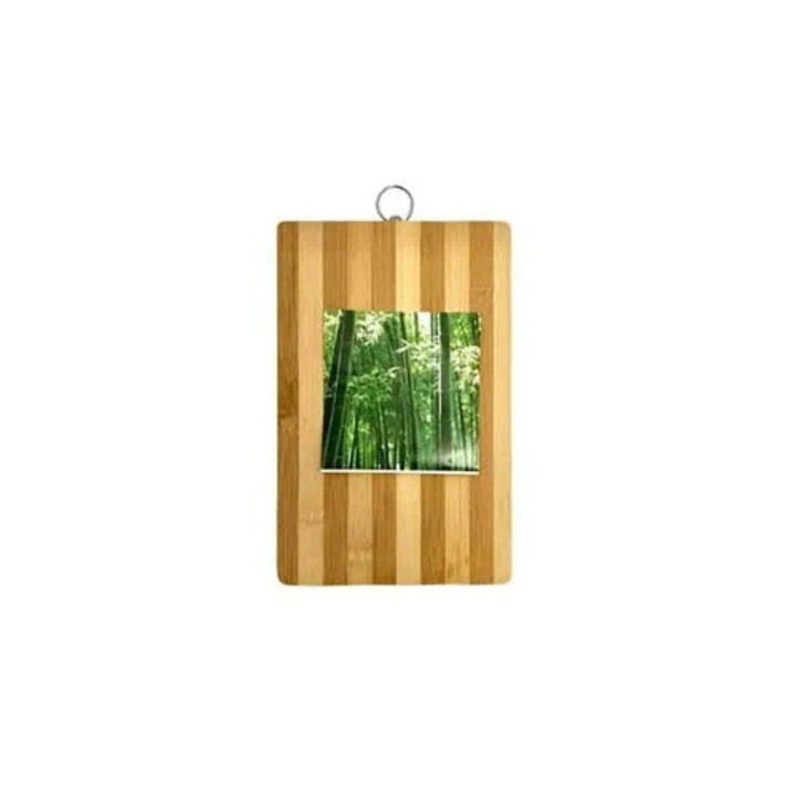Bambusz vágódeszka 28 cm x 18 cm akasztógyűrűvel, Wei A-00621