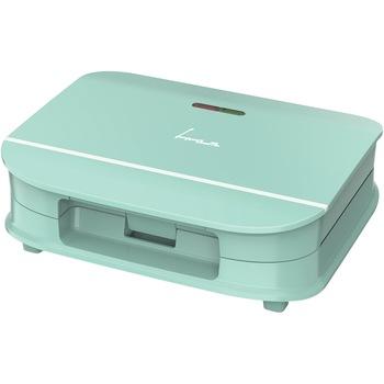 Sandwich maker Fram FSM-700GR, 700W, capacitate 2 sandwich-uri, placi fixe cu invelis antiaderent, design depozitare verticala, verde