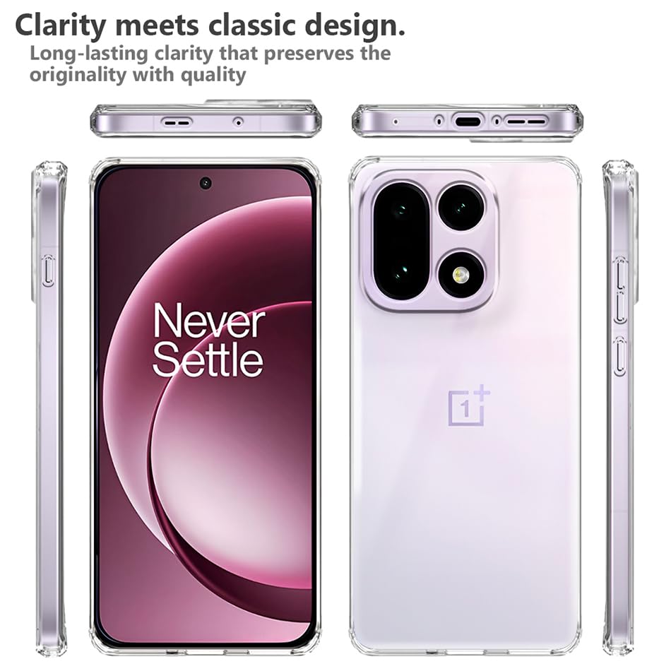 Husa pentru OnePlus 15, Anti-Shock 1.5mm, cu protectie lentile, transparenta