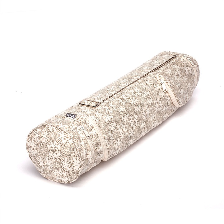 Bodhi Maharaja Maduraj jógatáska, pamut, ekrü, 70 cm, 2 zsebbel