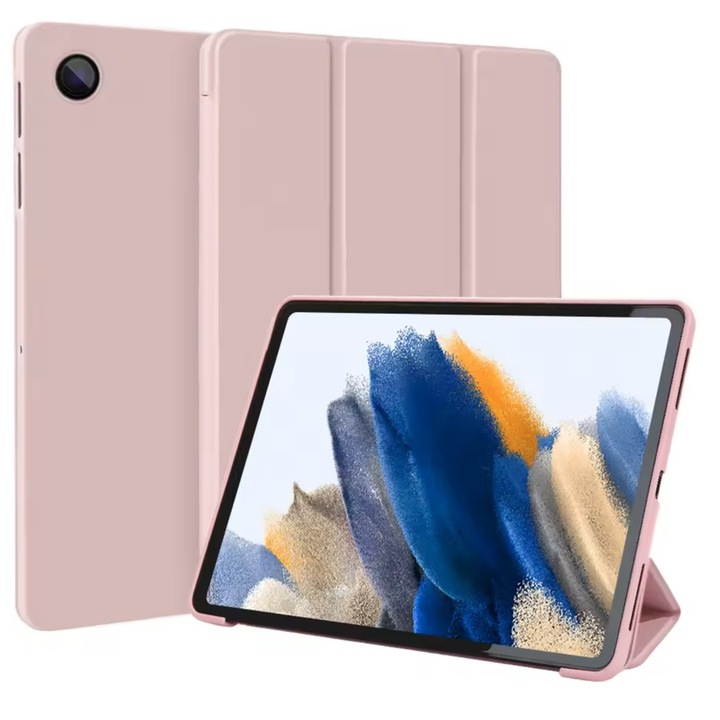 Husă flip EtuiTab pentru Samsung Galaxy Tab A9+ Plus 11, roz, 2023-2024, funcție de suport, design subțire