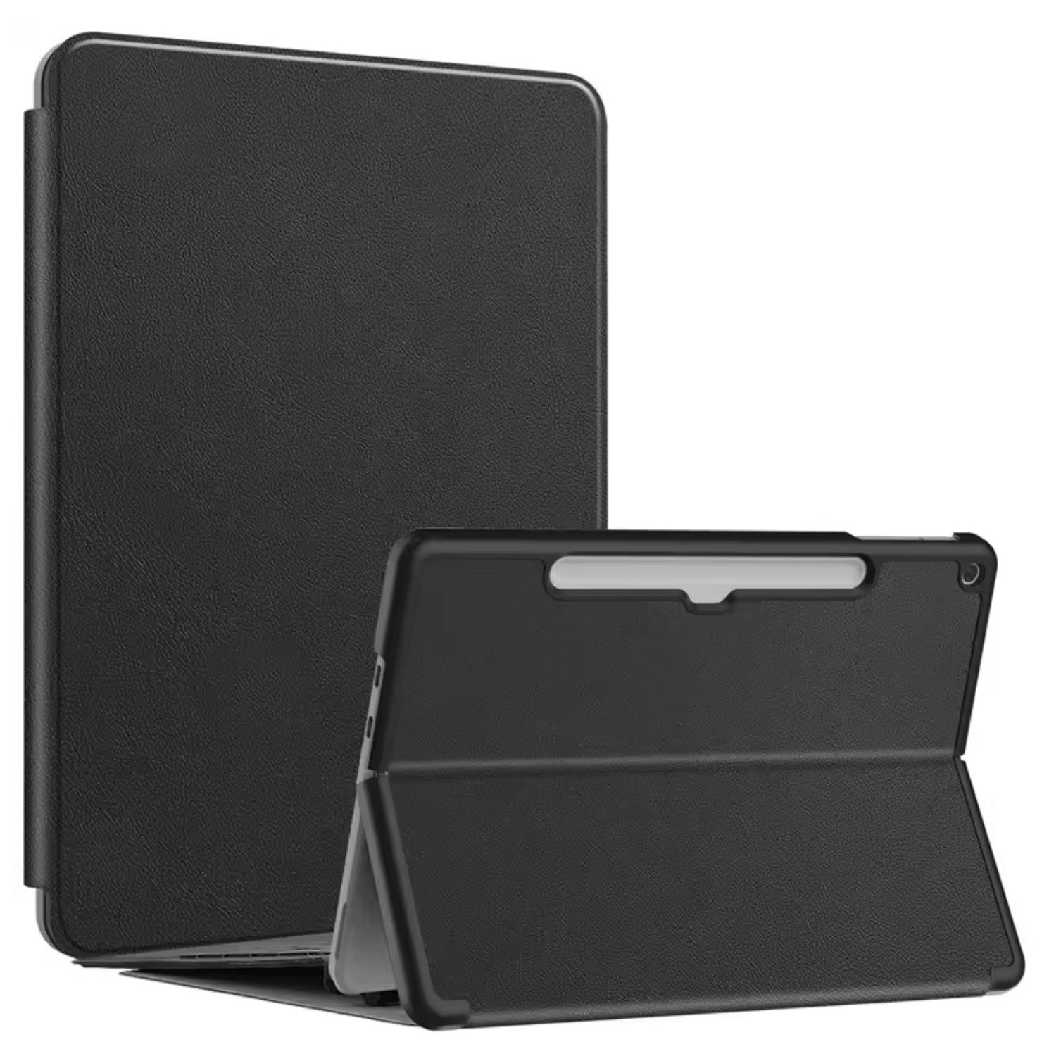 Husă pentru tabletă și tastatură EtuiTab, compatibilă Microsoft Surface Pro, piele ecologică, suport, negru, 13"