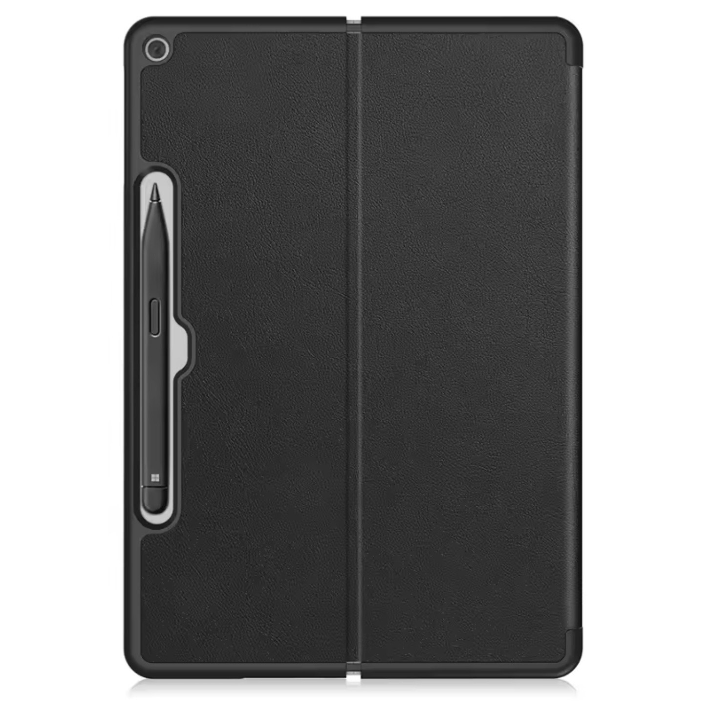 Husă pentru tabletă și tastatură EtuiTab, compatibilă Microsoft Surface Pro, piele ecologică, suport, negru, 13"