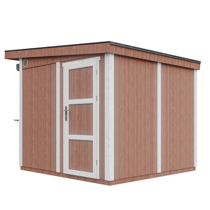 Chiosc panou premium - 5, 9 m² - H240x248x305 cm - LP Smartside Constructie Panou - Timbela M950-REDWOOD RED