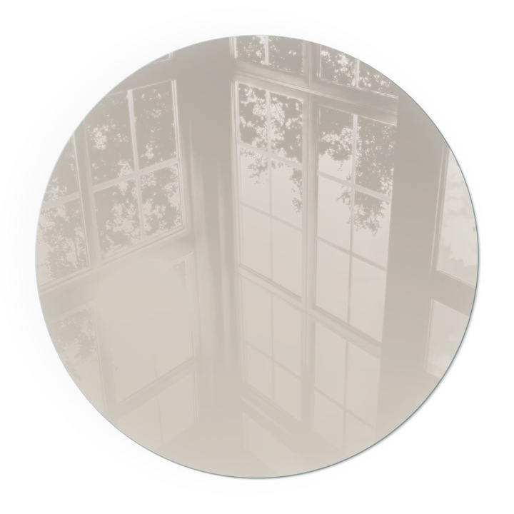 Placa Protectie, Wallfluent, Rotunde, Ø80 cm, Culoare crem deschis, Termorezistenta, Baza Siguranta Pentru Podea, Anti-Scantei, 0100107801400ccd5cfc3