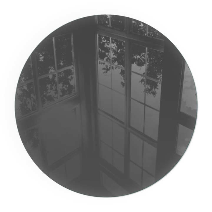 Covor Sticla, Wallfluent, Rotunde, Ø100 cm, Culoare: Gri-maro, Termorezistenta, Baza Siguranta Pentru Podea, Anti-Scantei, 0100107801600cc4b4c4c