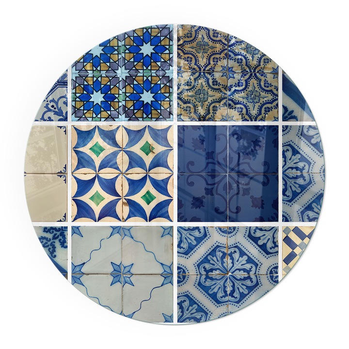 Placa Protectie, Wallfluent, Rotunde, Ø100 cm, Motivul placilor ceramice, Izolare Termica Podea, 4mm, Sub Soba, 010010780160000006139