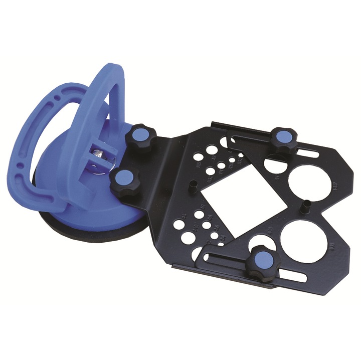 Ghidaj cu ventuza, pentru burghie si carote diamantate, pentru gresie, 4-87 mm, reglabil