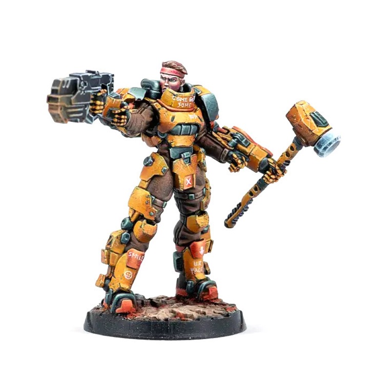Разширение за игра Infinity, Diggers Armed Prospectors Chain Rifle, Corvus Belli, английски език, сив