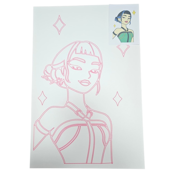 Desen cu nisip colorat - Huntrix Zoey