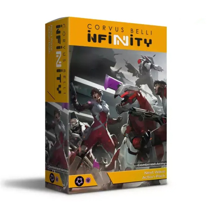 Разширение за игра Infinity, Combined Army Next Wave Action Pack, Corvus Belli, английски език, сив