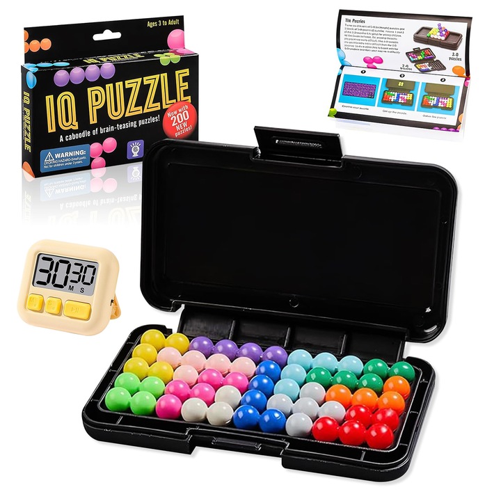 Joc Educativ 3D pentru Copii - 120 Provocari Logice cu Cronometru, Jocuri de Inteligenta pentru Dezvoltarea Gandirii, Relaxare si Reducerea Stresului Pentru Copii si Adulti