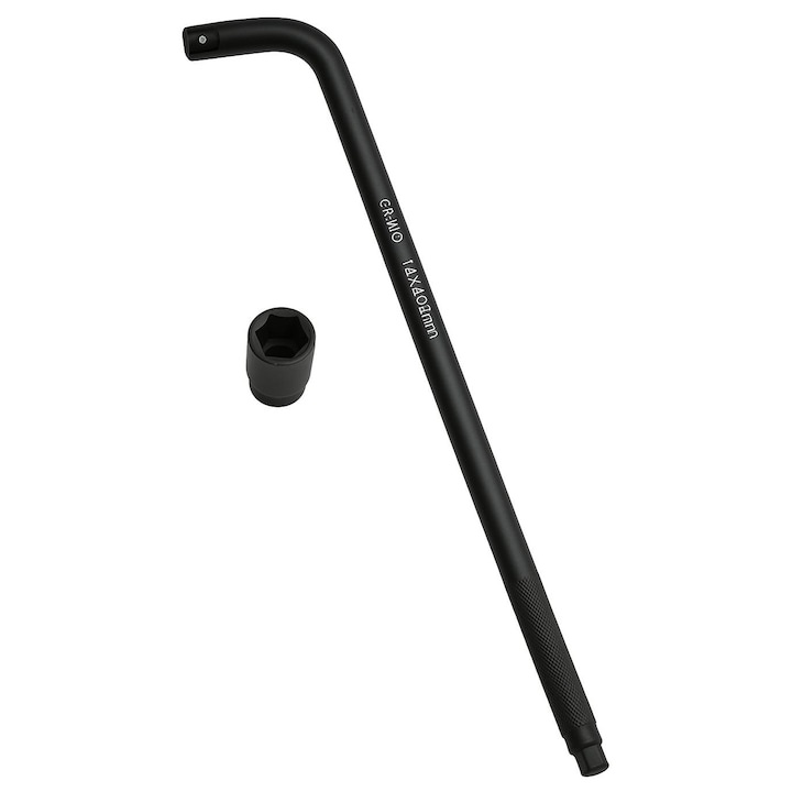 Megerősített kerékkulcs L-alakú 500 mm, 1/2" + hosszú ütődugókulcs 17 mm