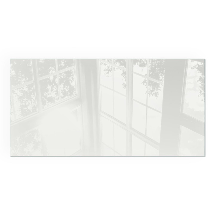 Placa Protectie, Wallfluent, Dreptunghiulara, 125x50 cm, Culoare fildes, Sticla Calita 4mm, Rezistenta la Caldura, 0100107801900ccf8f7f3