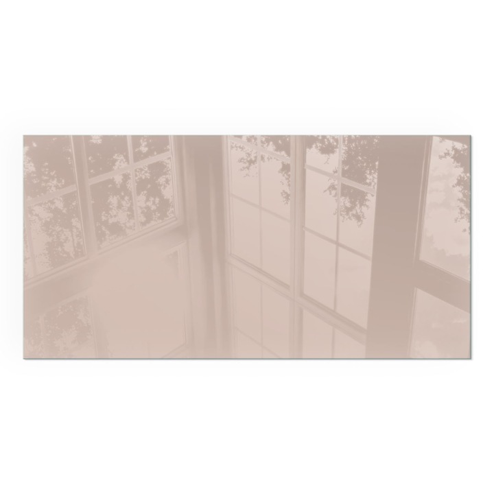 Placa Sticla, Wallfluent, Dreptunghiulara, 125x50 cm, Culoare Maro deschis, Sticla Calita 4mm, Rezistenta la Caldura, 0100107801900ccd9c1b5