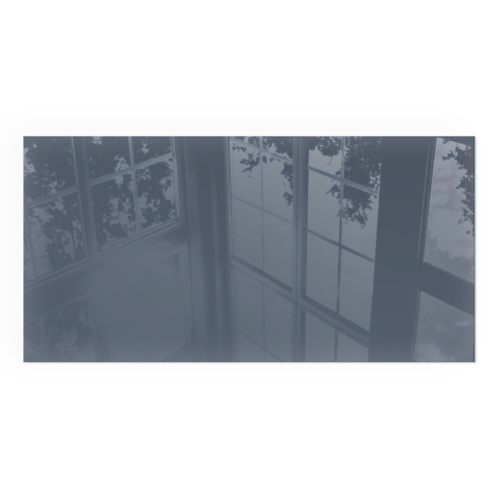 Placa Sticla Securizata, Wallfluent, Dreptunghiulara, 100x50 cm, Culoare: Albastru inchis, Sticla Calita 4mm, Rezistenta la Caldura, 0100107801700cc556171