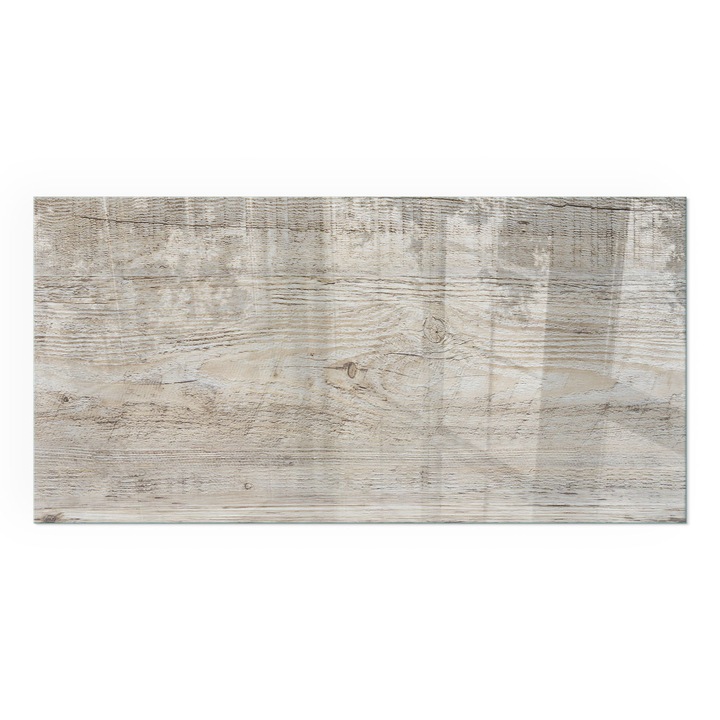 Placa Sticla, Wallfluent, Dreptunghiulara, 100x50 cm, Textura lemn proaspat, Termorezistenta, Baza Siguranta Pentru Podea, Anti-Scantei, 010010780170000019160