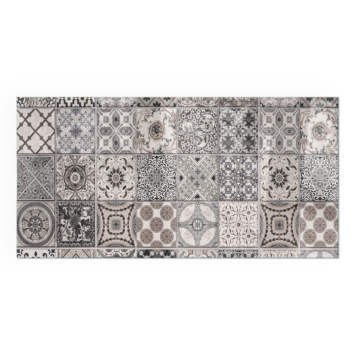 Placa Sticla Securizata, Wallfluent, Dreptunghiulara, 100x50 cm, Motive decorative de placi, Sticla Calita 4mm, Rezistenta la Caldura, 010010780170000007834