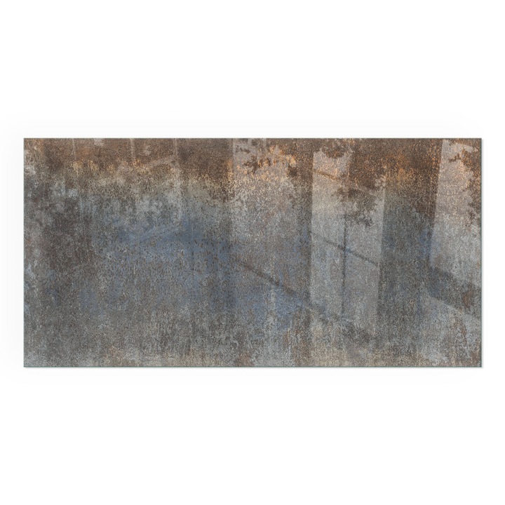 Placa Sticla, Wallfluent, Dreptunghiulara, 100x50 cm, Model abstract cu textura, Protectie Semineu/Soba, 4mm Termorezistenta, 010010780170000020229