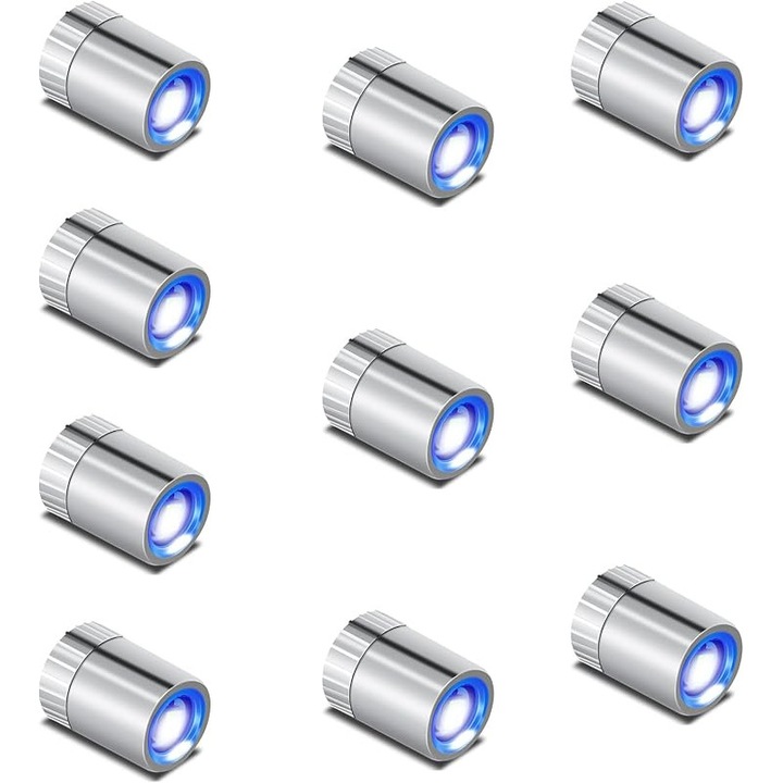 Set 10 LED-uri miniatura, lumina calda, dimensiuni 1x1.5cm