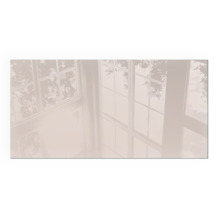 Placa Sticla Securizata, Wallfluent, Dreptunghiulara, 125x50 cm, Culoare roz pal, Sticla Calita 4mm, Rezistenta la Caldura, 0100107801900cce7d8d1