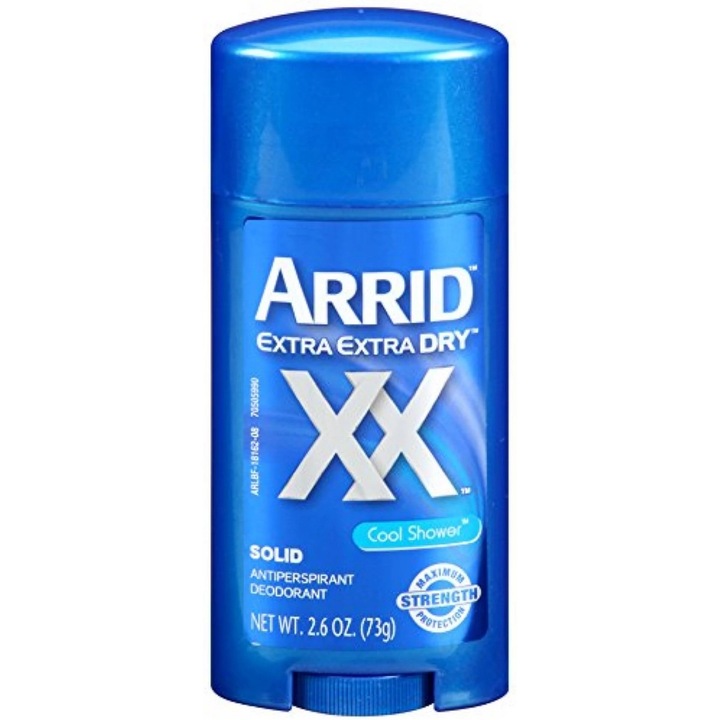 Izzadásgátló, Arrid, Extra Extra Dry, Cool Shower, Szilárd, Túlzott izzadás ellen, Kellemetlen szagok ellen, 73g