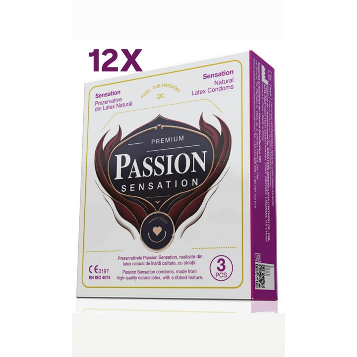 Презервативи Passion Sensation, точкова текстура 36 бр.