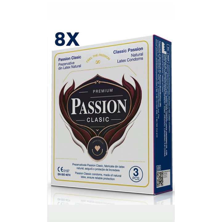 Óvszer, Passion Classic, egyszerű kényelem, biztonságos választás. 24 db