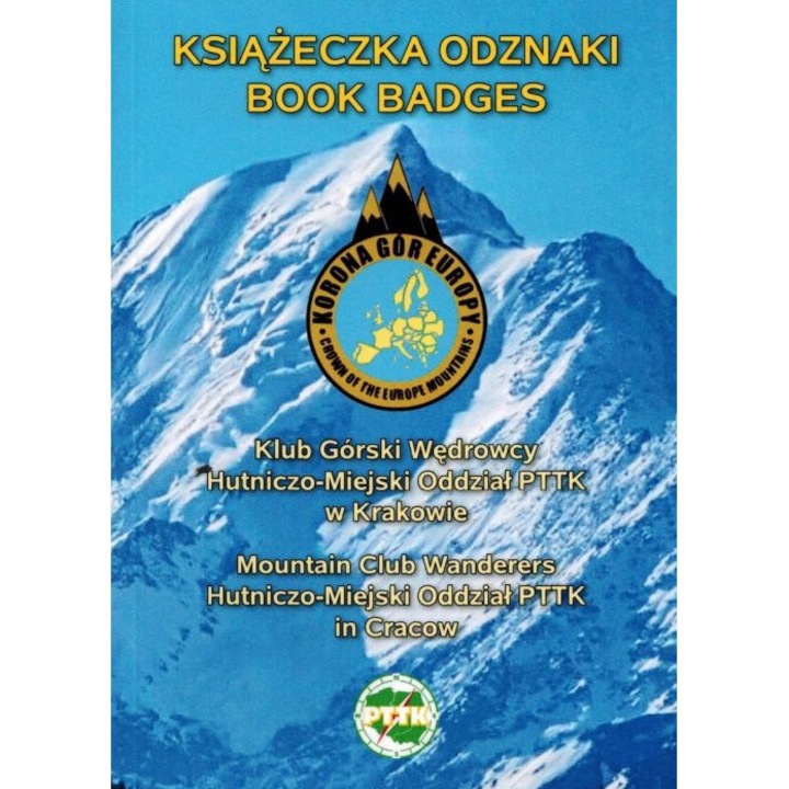Książeczka odznaki "Korona Gór Europy". PTTK Kraków
