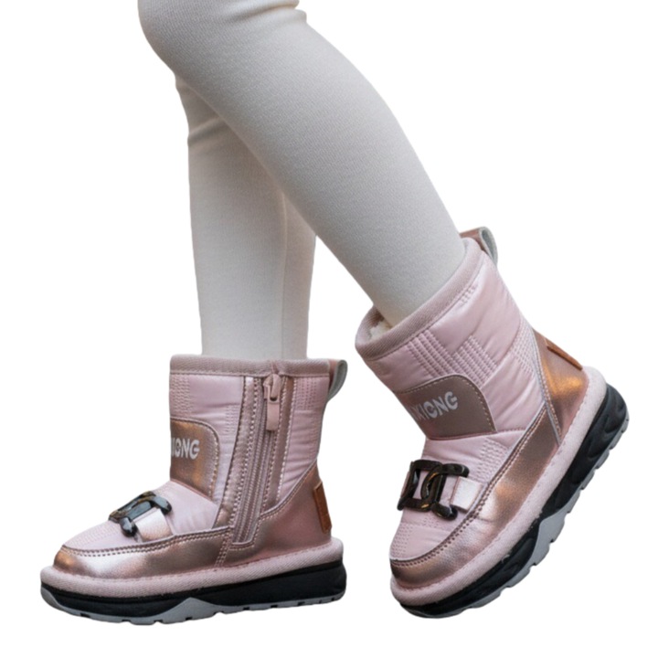 Cizme imblanite C8919-2 122689, Roz