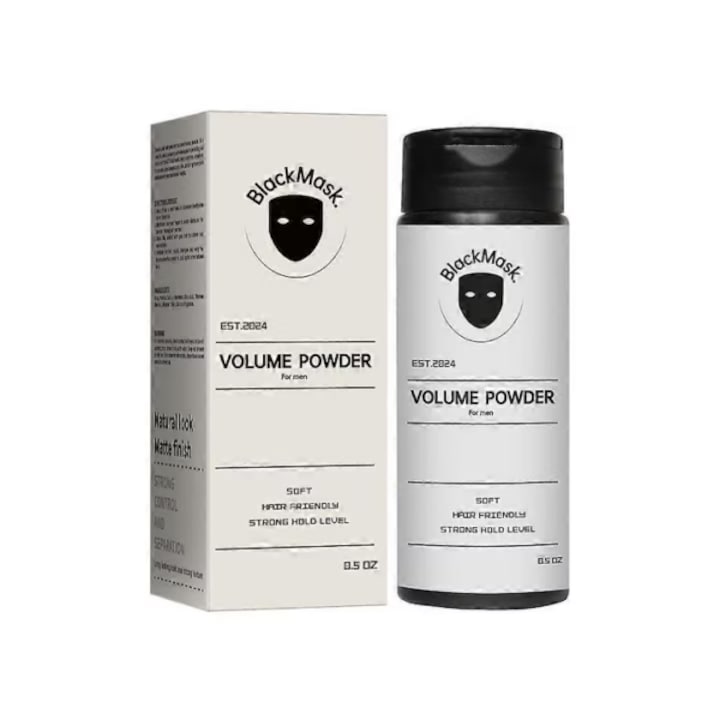 Pudra de par volumizanta BlackMask, finisaj mat, 0.5 oz, 5x5x13cm