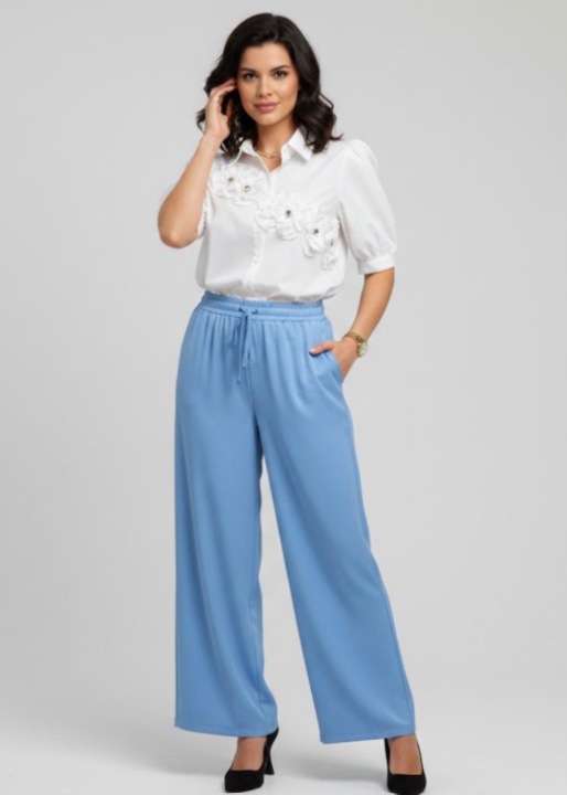 Pantaloni dama, Karol, Bleu, Albastru