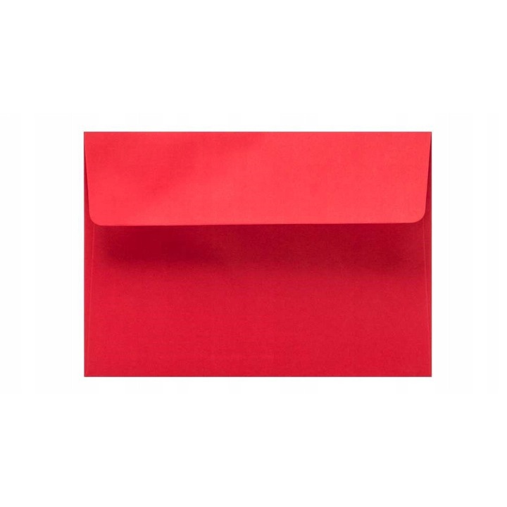 Set 50 Enveloppe Decorative, Neopak, B6, Autocolant, Rosu, 125x175mm