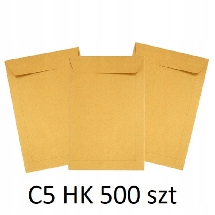 Set Plicuri De Expediere, Neoplat, Fabricate Din Hartie, Calitate Superioara, Metoda De Inchidere Autocolanta, Durabilitate Si Inchidere Sigura, 162 Mm X 229 Mm, Maro, 500 Buc