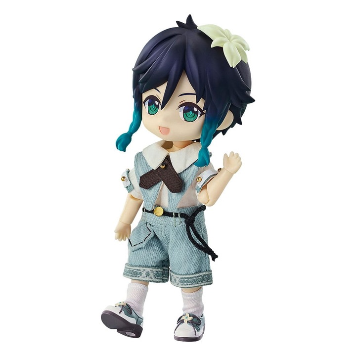 Figurina Nendoroid Doll Venti Blue Ballad, 14 cm, Genshin Impact, set complet, multicolor