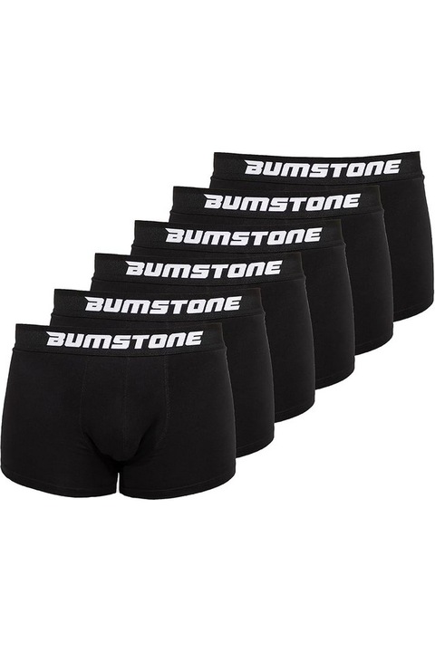 Boxeri barbatesti, pachet de 6, din bumbac respirabil – negru, Negru
