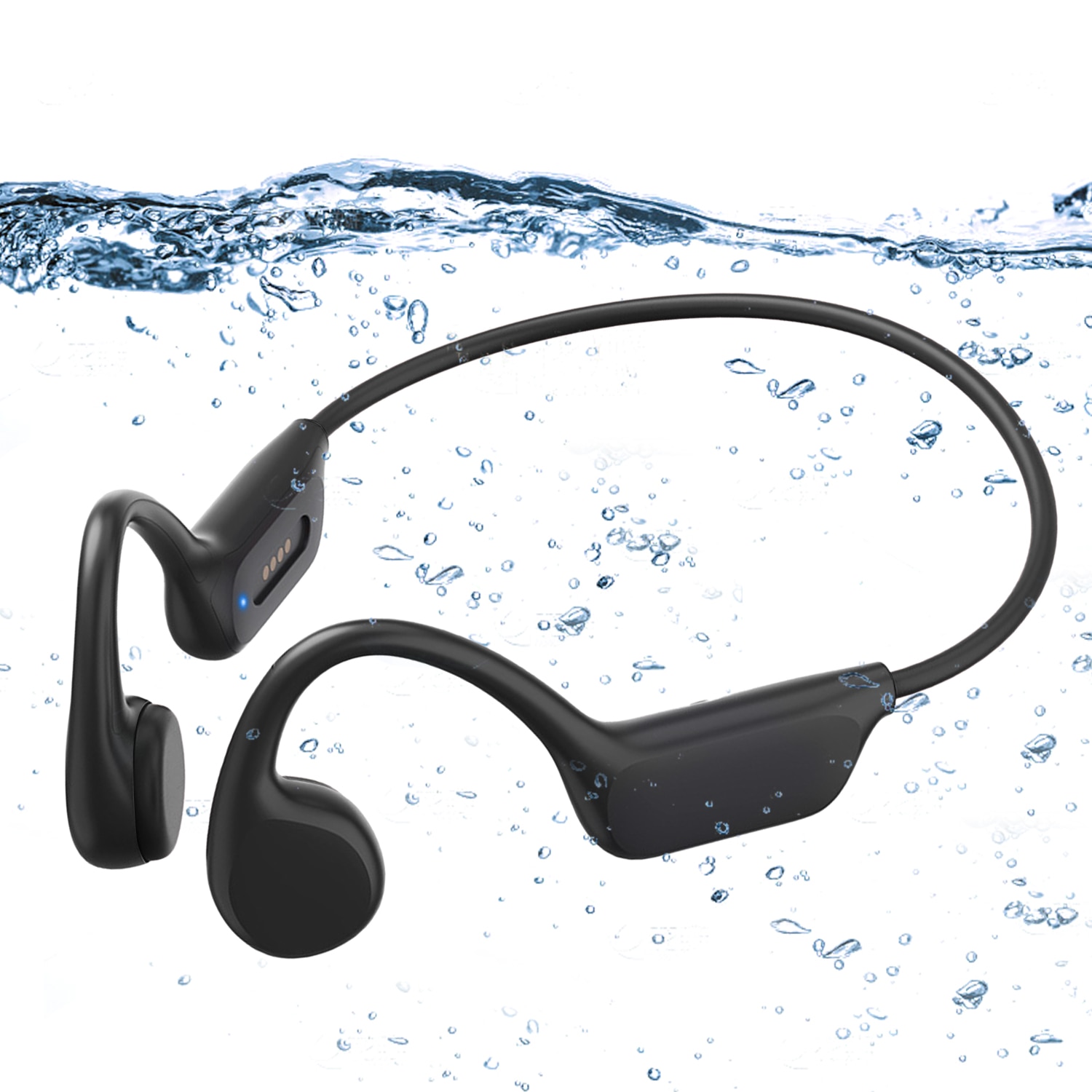 Casti Wireless, SDLOGAL, Casti Inot si Sport, cu Conductie Osoasa ...