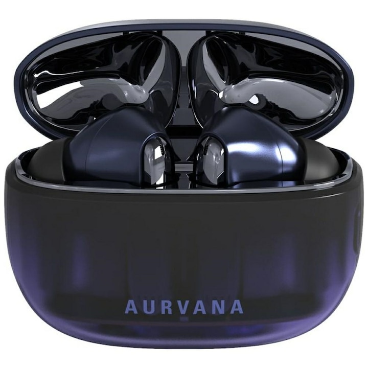Casti wireless Creative Aurvana Ace 3, in ear, Bluetooth 5.4, autonomie totala 26h, 470mAh, IPX5, Navy Blue