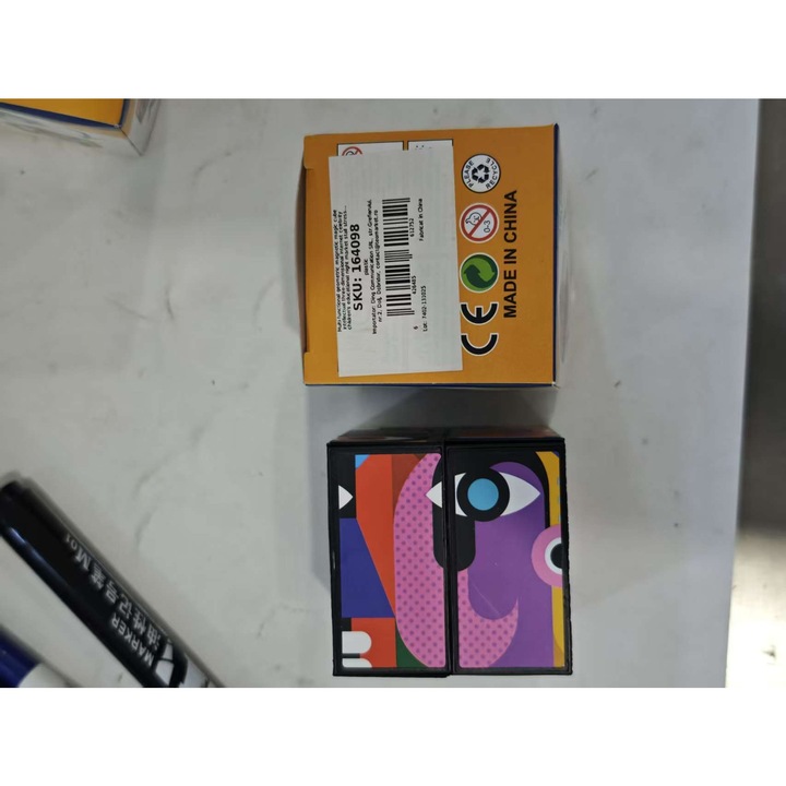 Cub Rubik 3D Transformabil, Multicolor, 7.5x7x6.5cm, Jucarie Interactiva Anti-stress